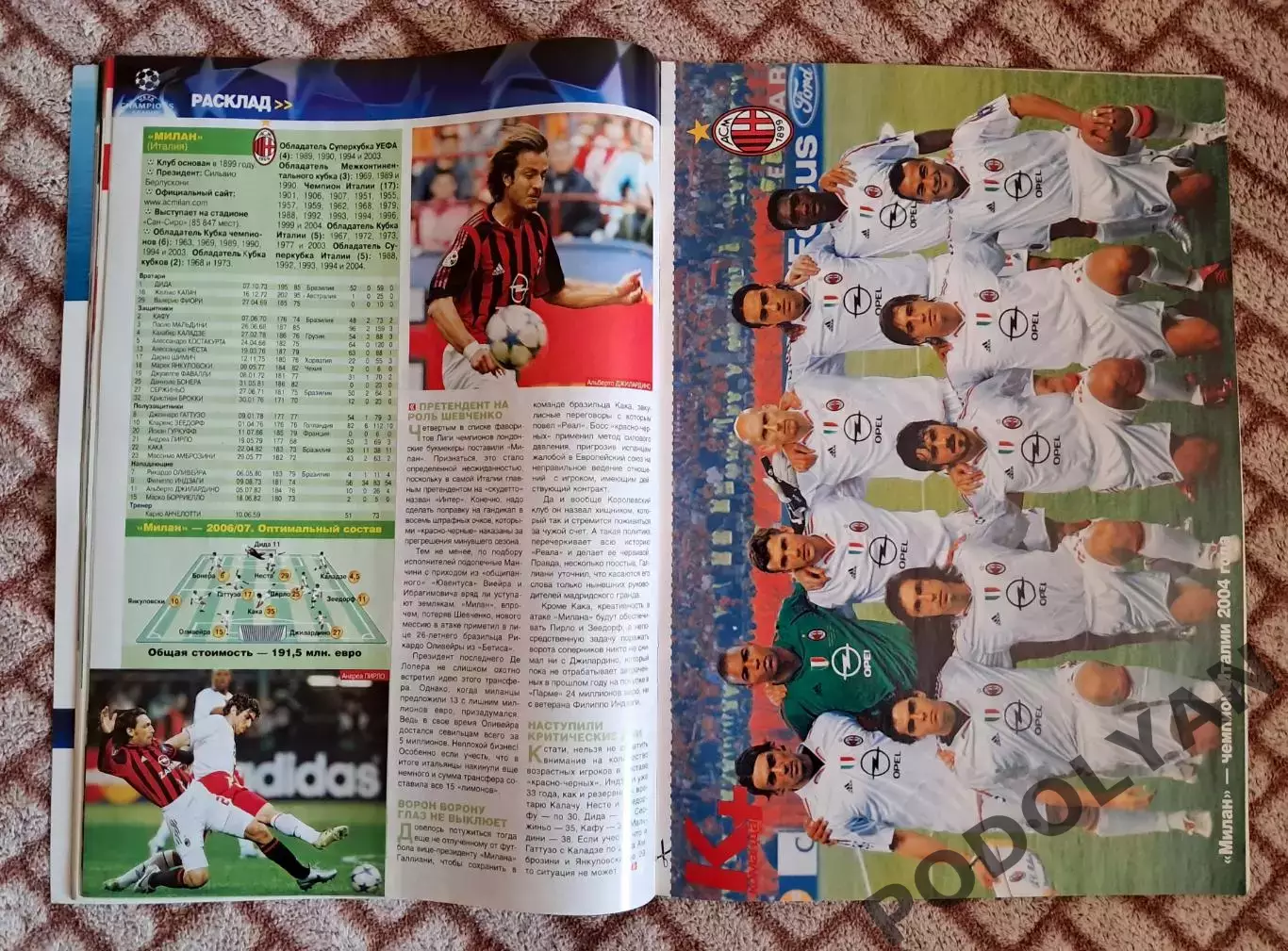 Футбол. Журнал Команда+ (Команда Плюс). Украина. Октябрь 2006. ПОСТЕРЫ 2
