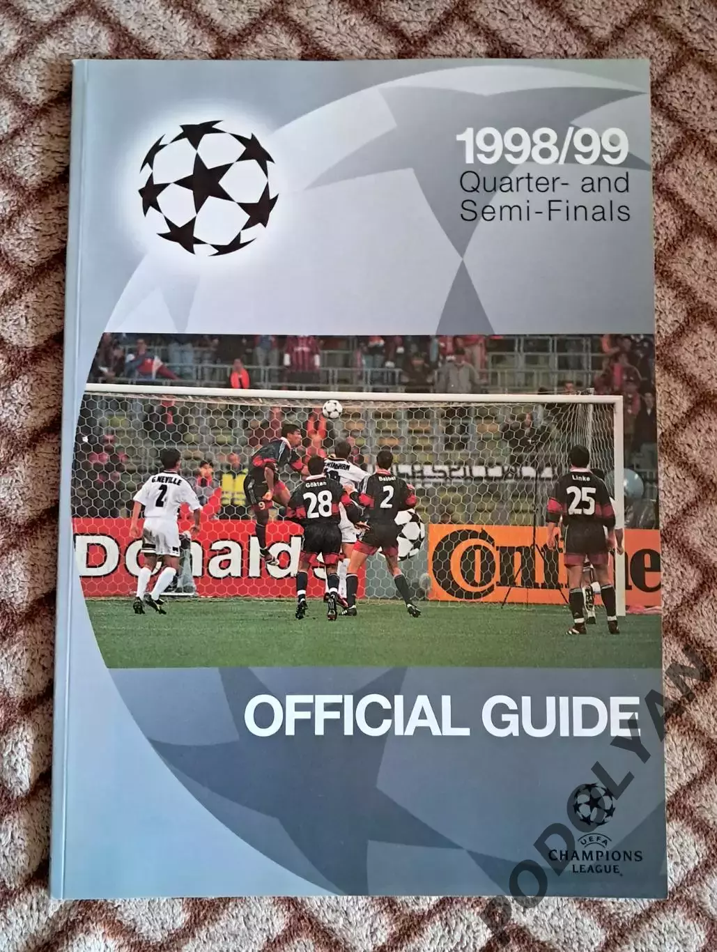 Футбол. Официальный буклет УЕФА для ЛЧ. Сезон-1998/99 (плей-офф). Динамо Киев