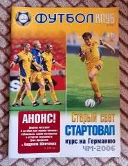 Футбол. Журнал Футбол Клуб (Украина). Сентябрь 2004. Андрей Шевченко