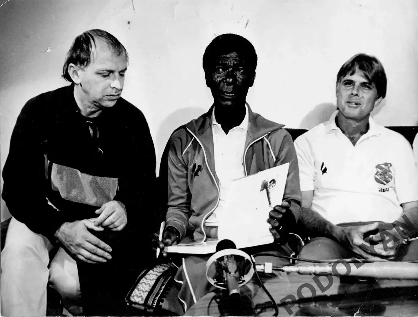 Футбол. Фото (оригинал). Диди (Бразилия). 1989.Тренер Бангу. Турнир в Киеве