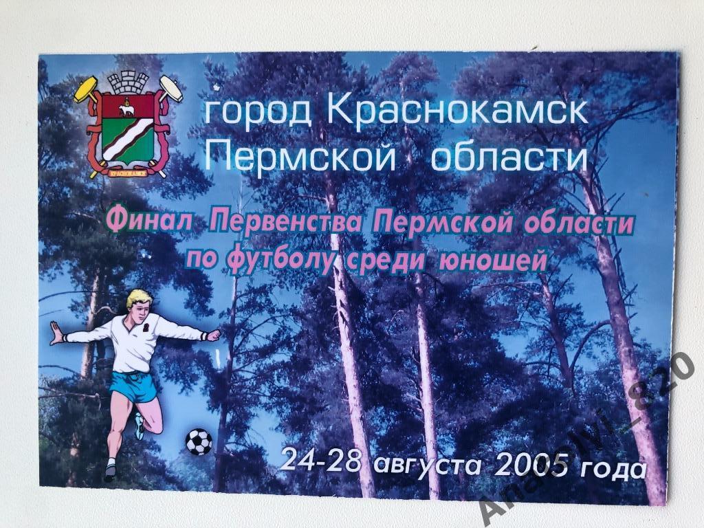 Финал первенства Пермской области среди юношей, Краснокамск 2005 год