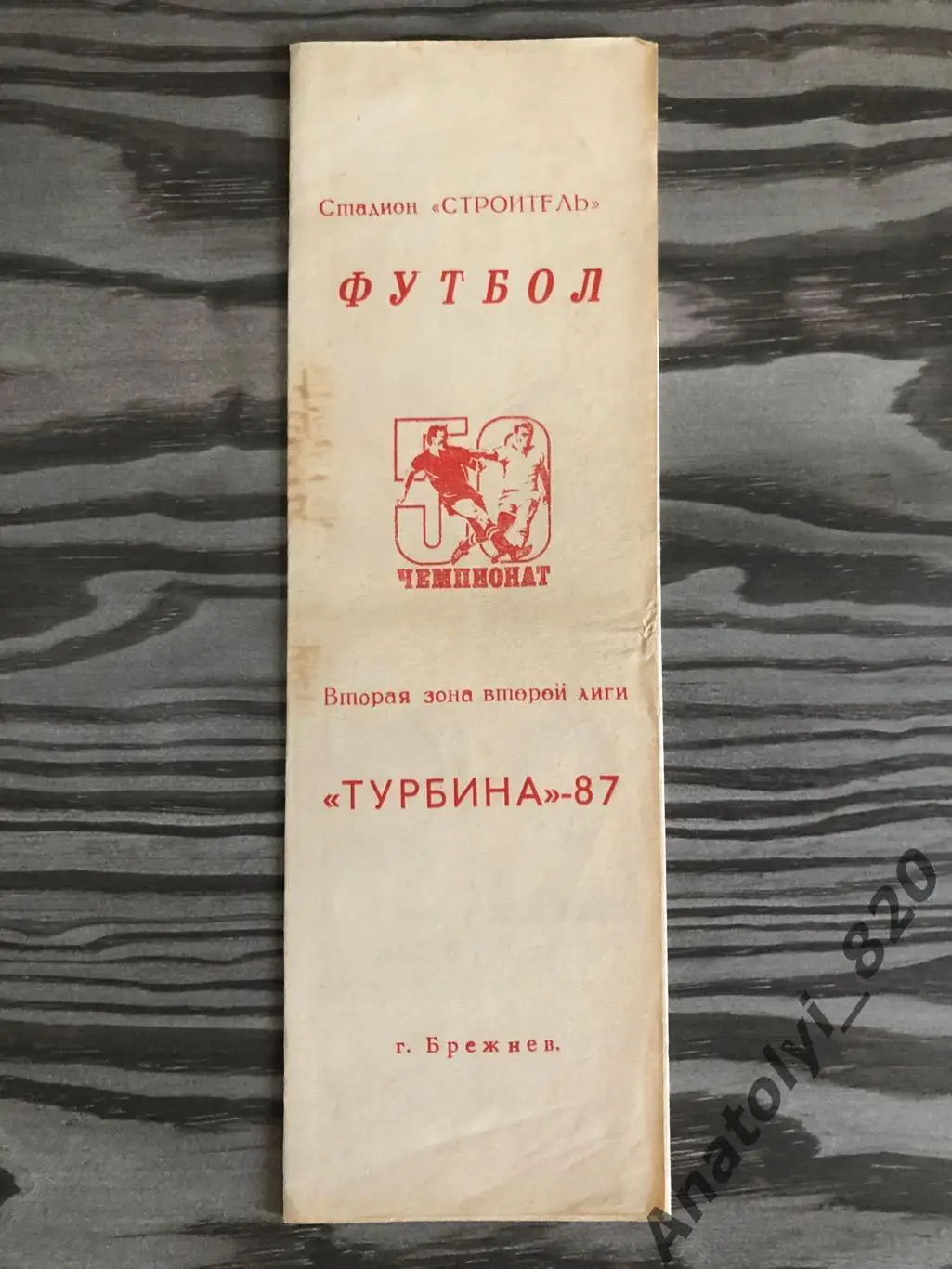 Турбина Брежнев, буклет 1987 год