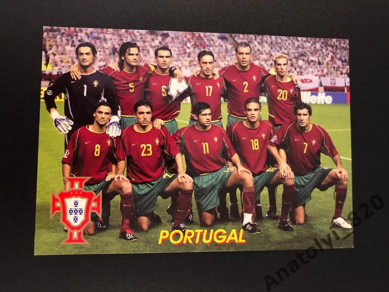 Карточка сборная Португалии
