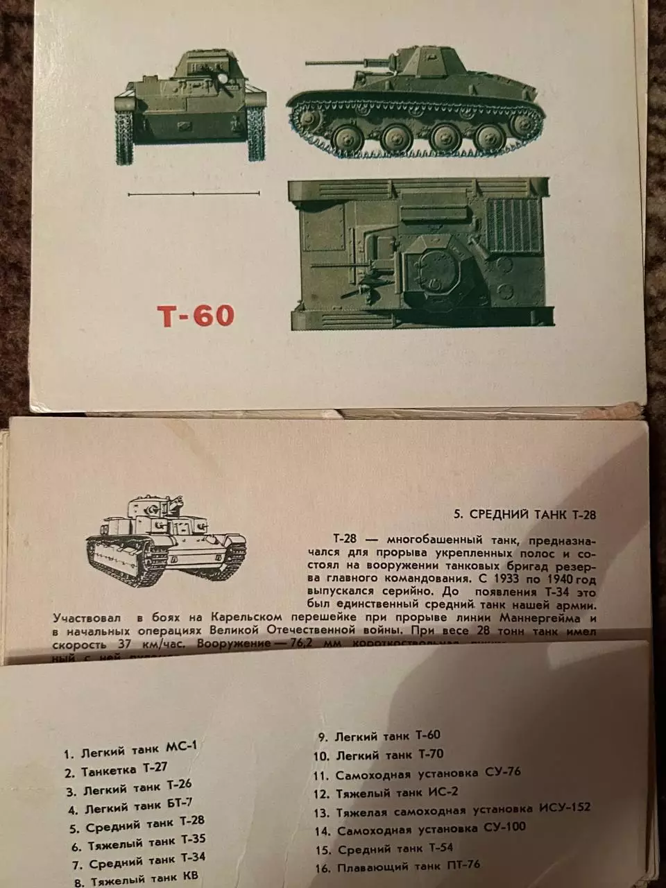 Открытки. Танки. 1