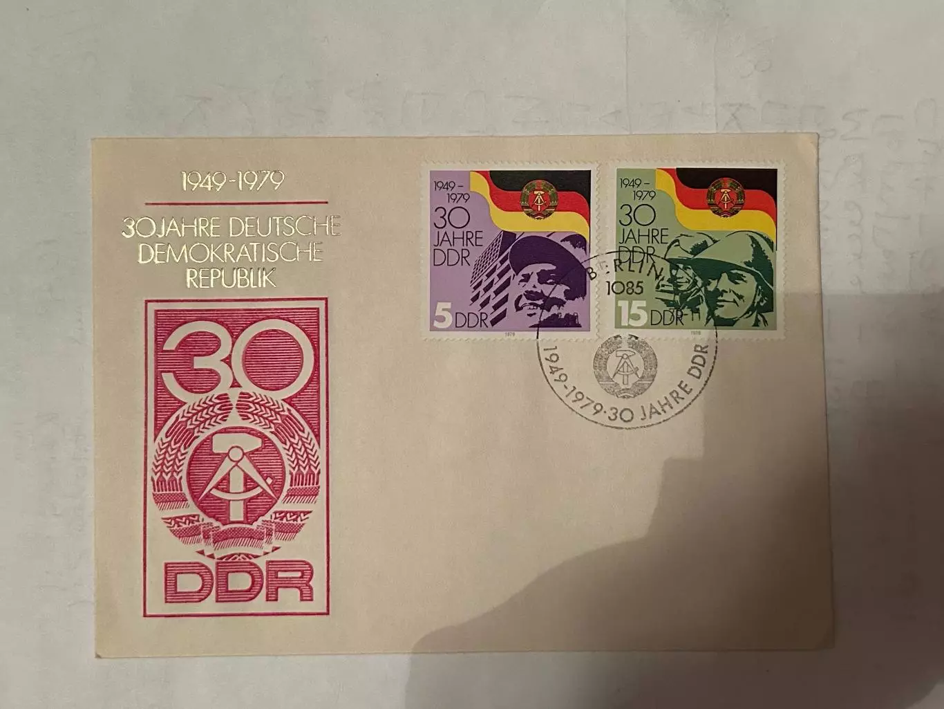 конверт ГДР Берлин 1979 год.