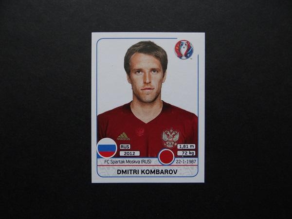 PANINI UEFA EURO 2016 №168 - Dmitri Kombarov - Россия - Дмитрий Комбаров (3)