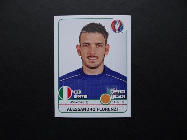 PANINI UEFA EURO 2016 №503 - Alessandro Florenzi - Италия