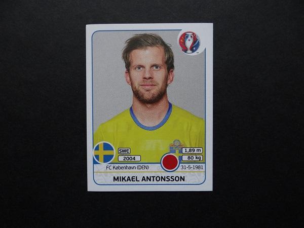 PANINI UEFA EURO 2016 №550 - Mikael Antonsson - Швеция (2)