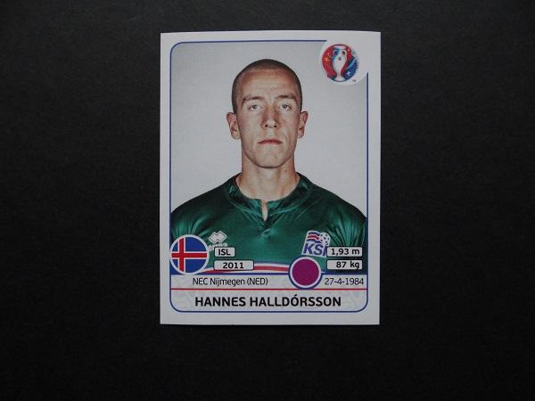 PANINI UEFA EURO 2016 №609 - Hannes Halldorsson - Исландия