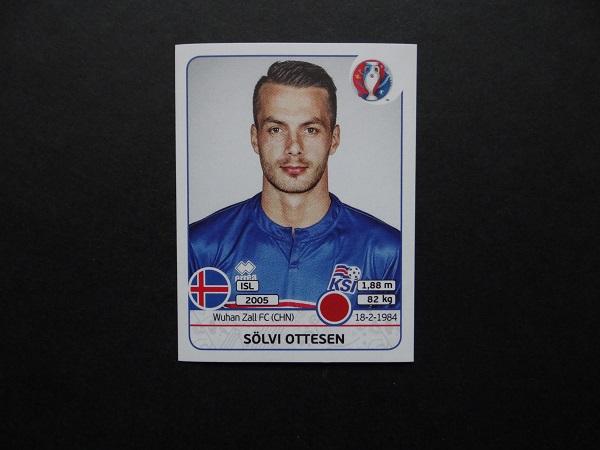 PANINI UEFA EURO 2016 №613 - Solvi Ottesen - Исландия