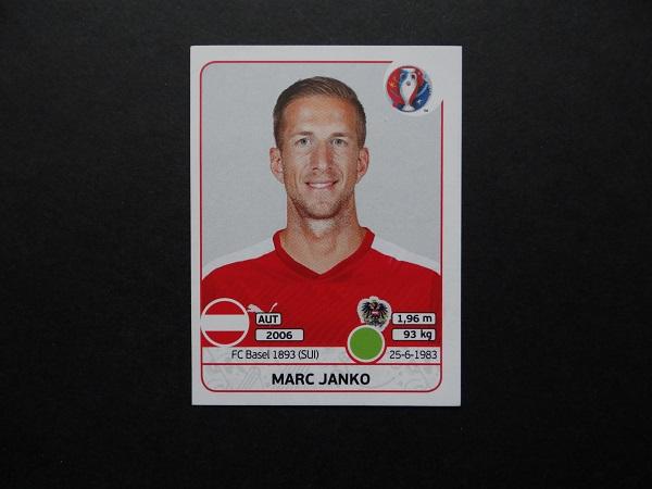 PANINI UEFA EURO 2016 №648 - Marc Janko - Австрия (1)