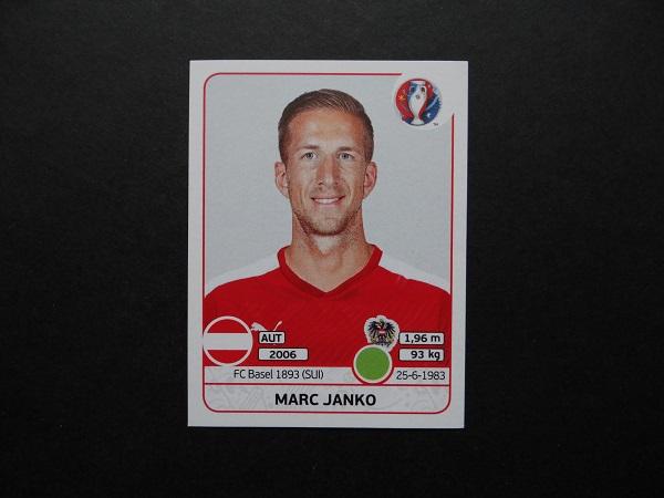 PANINI UEFA EURO 2016 №648 - Marc Janko - Австрия (3)