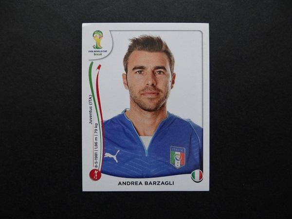 PANINI WORLD CUP 2014 №320 - Andrea Barzagli - Италия