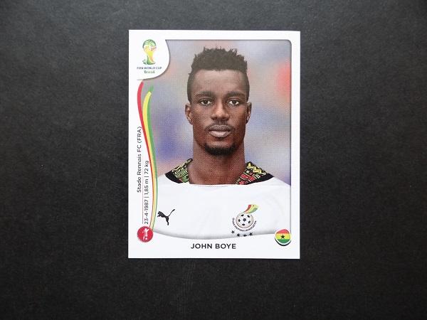 PANINI WORLD CUP 2014 №533 - John Boye - Гана