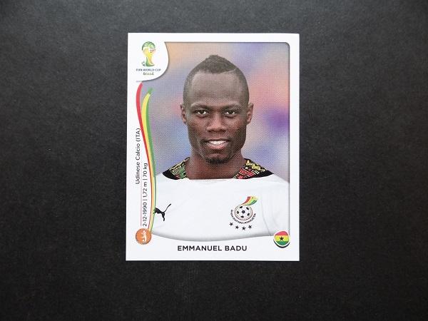 PANINI WORLD CUP 2014 №535 - Emmanuel Badu - Гана (1)