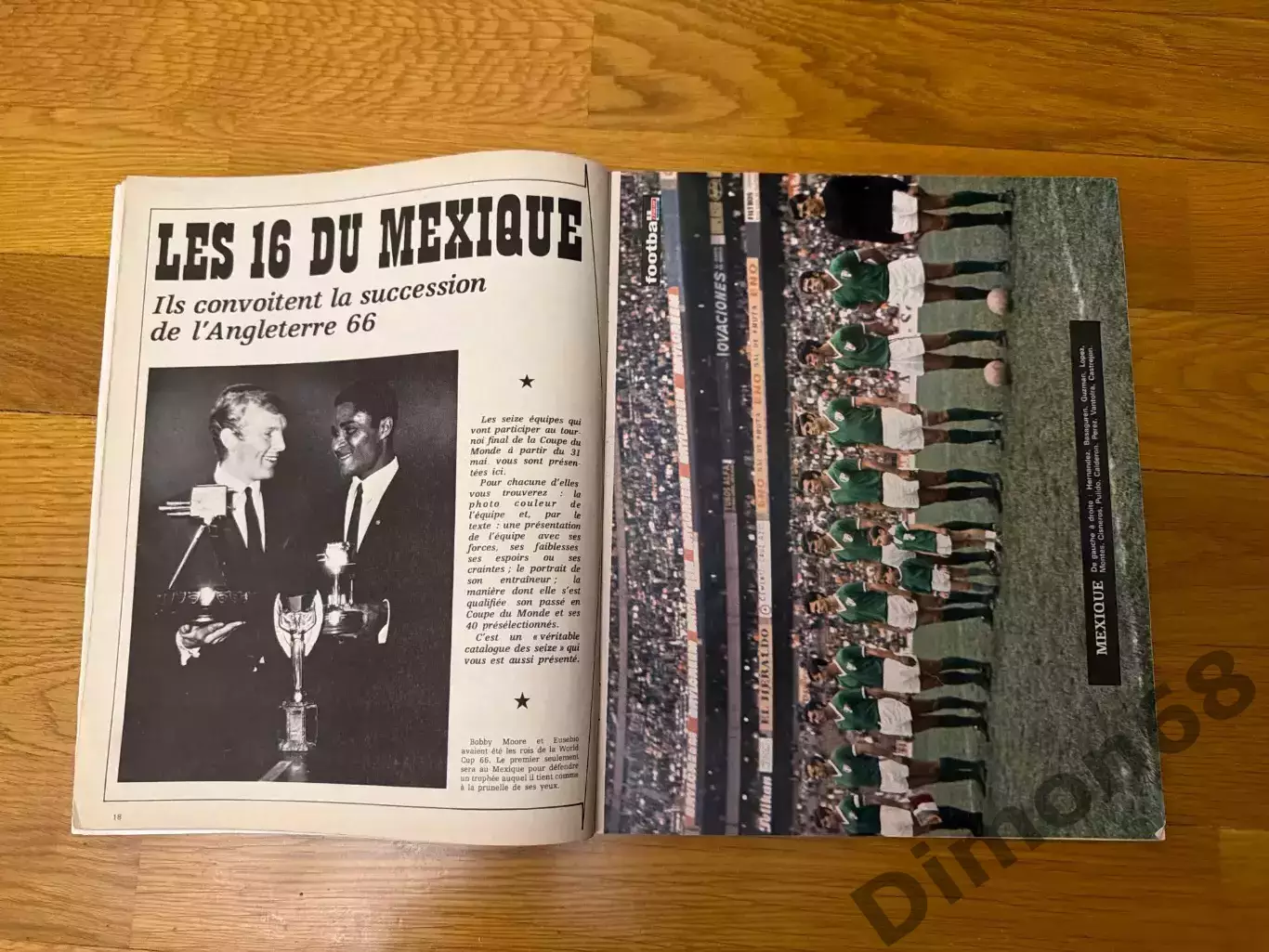 football magazine Mexico 70г целый 1