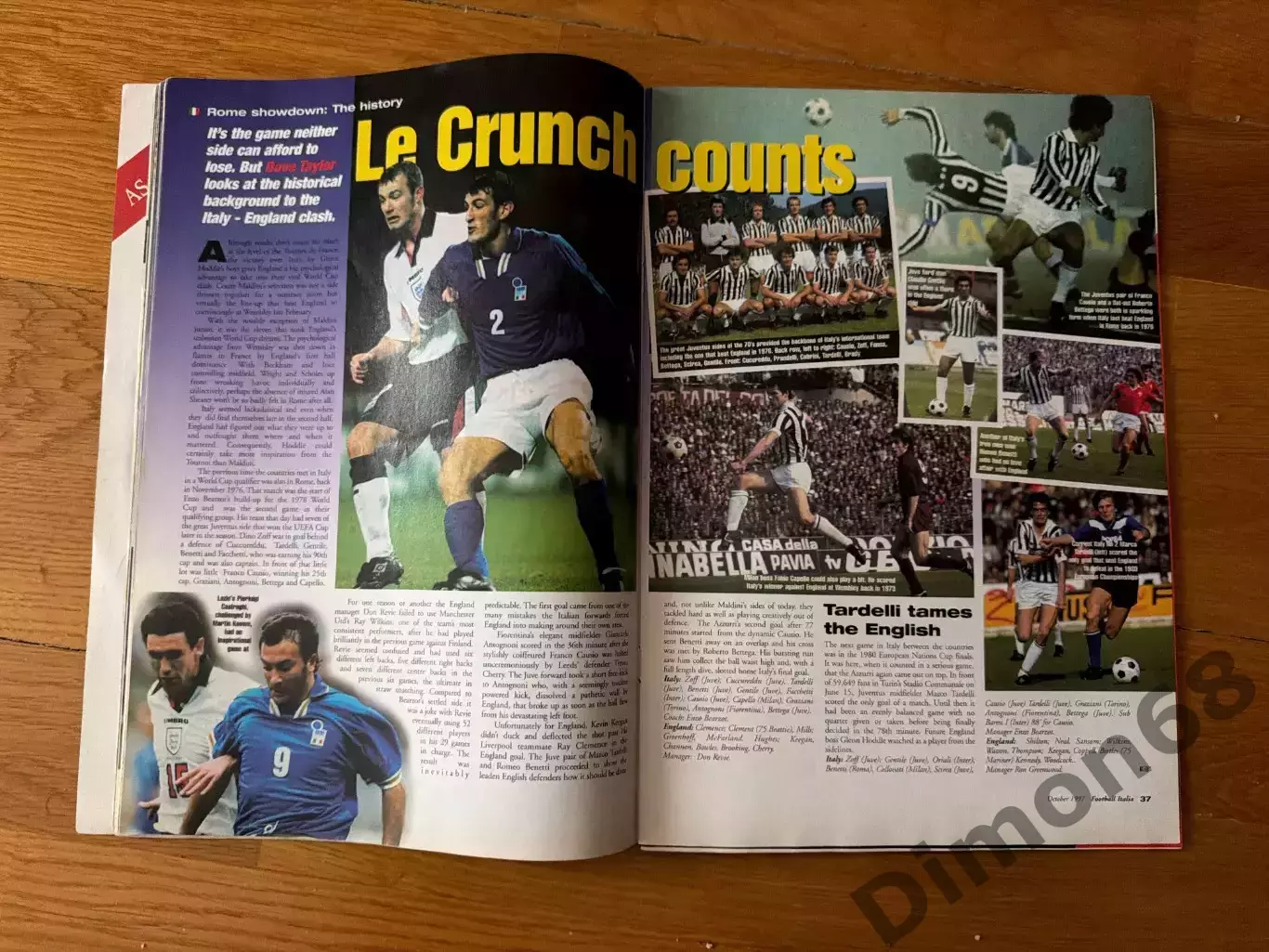 Football ITALIA октябрь 1997г журнал целый 4