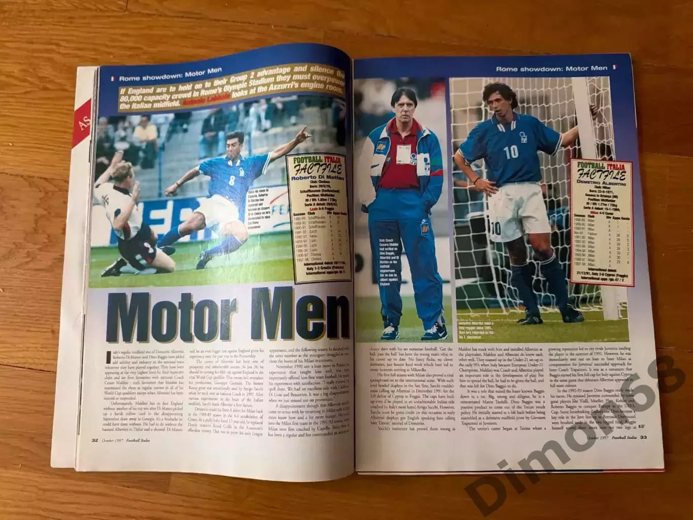 Football ITALIA октябрь 1997г журнал целый 5