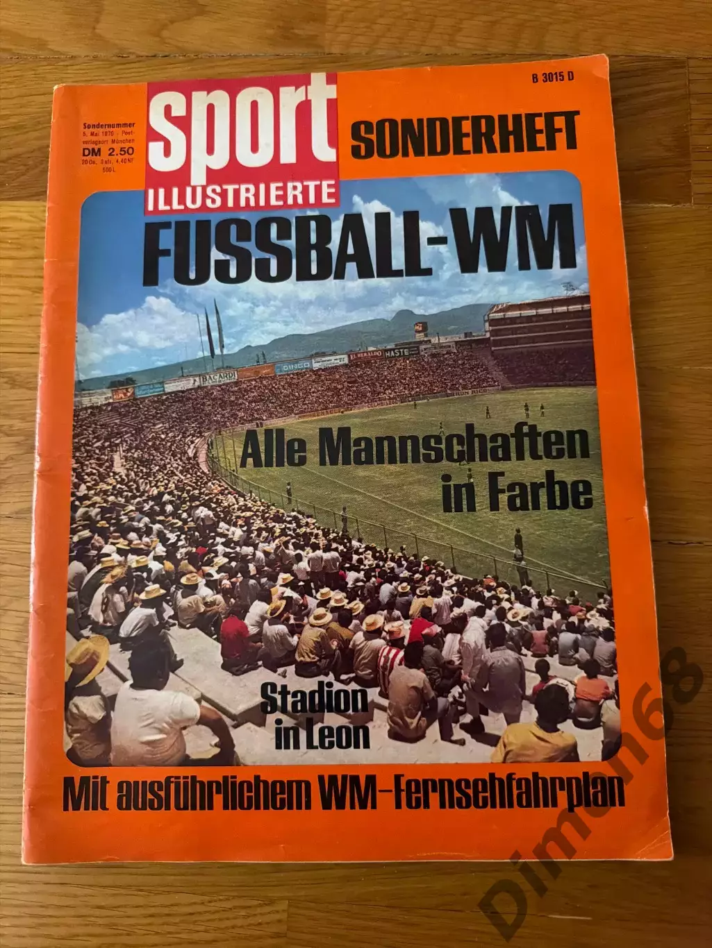 FUSSBALL-WM 1970г sport illustrierte целый в идеальном состоянии