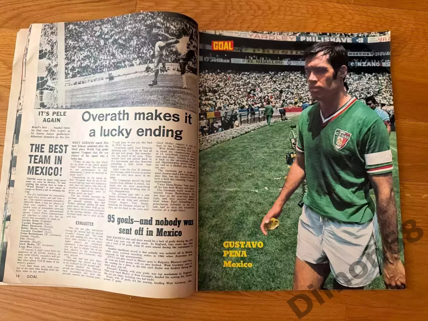 WORLD CUP GOAL ч м 1970г целый 5