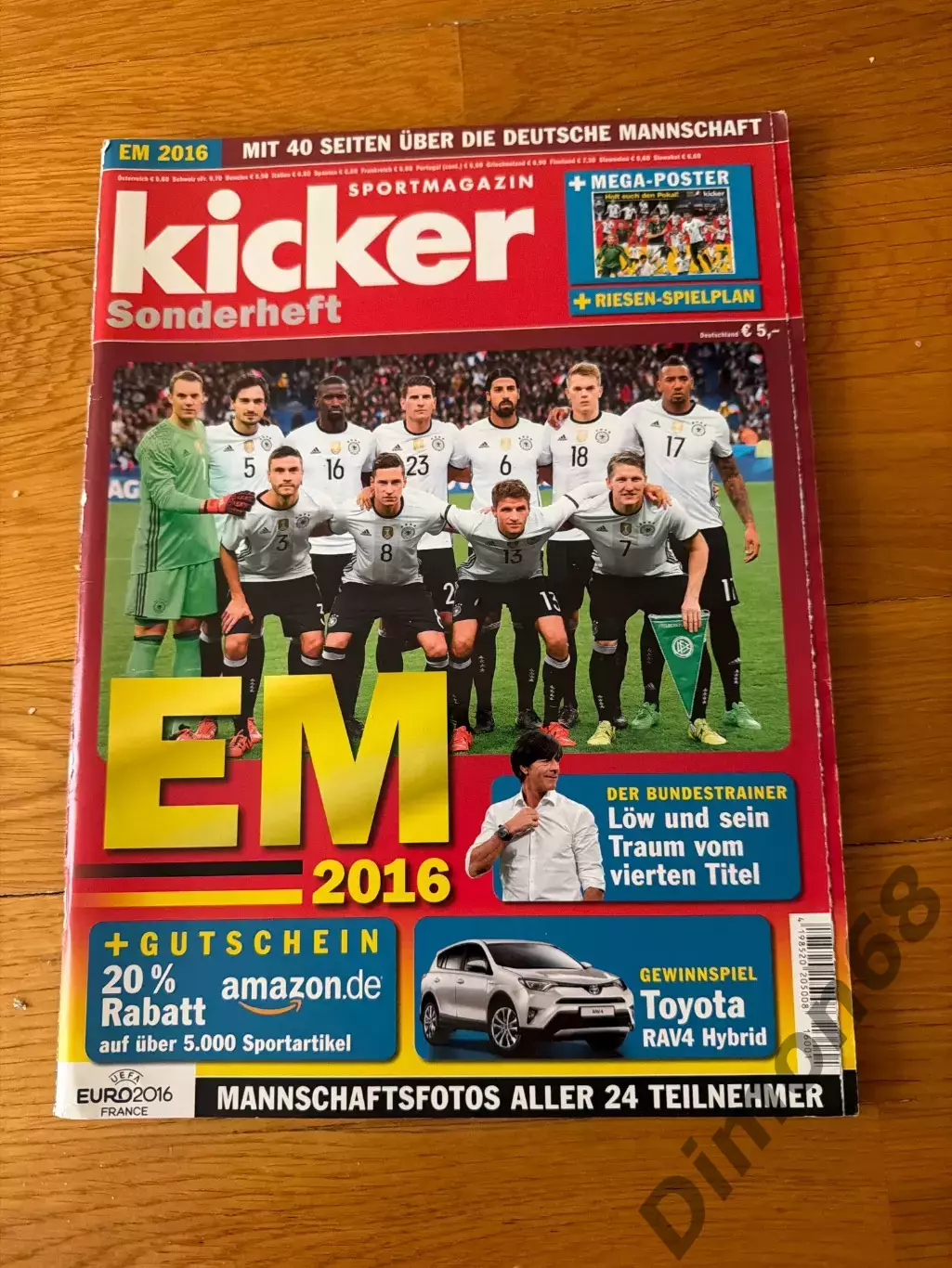 Kicker EM 2016г целый без вкладки