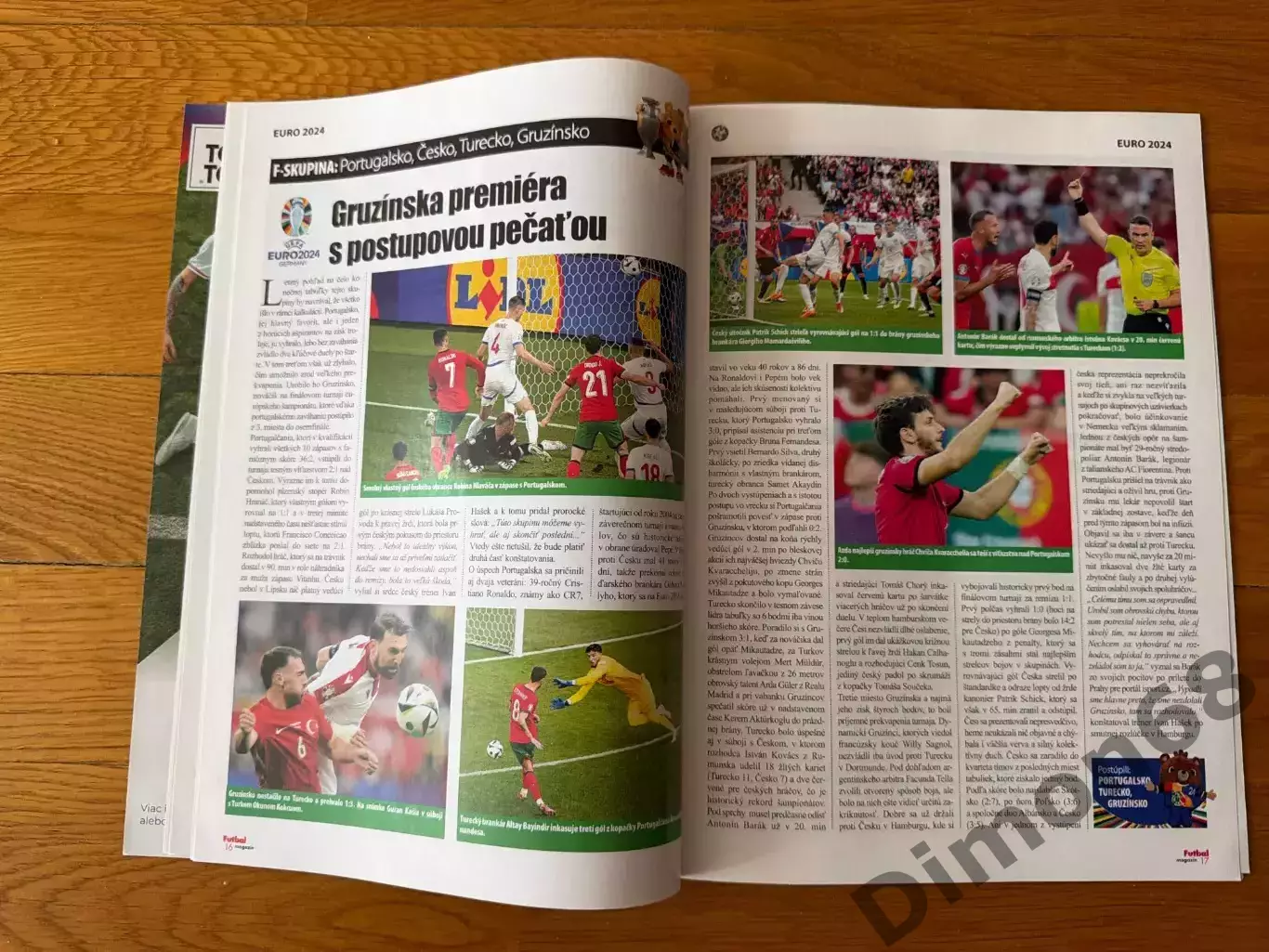 Futbal евро 2024г в журнале нет центрального постера 3