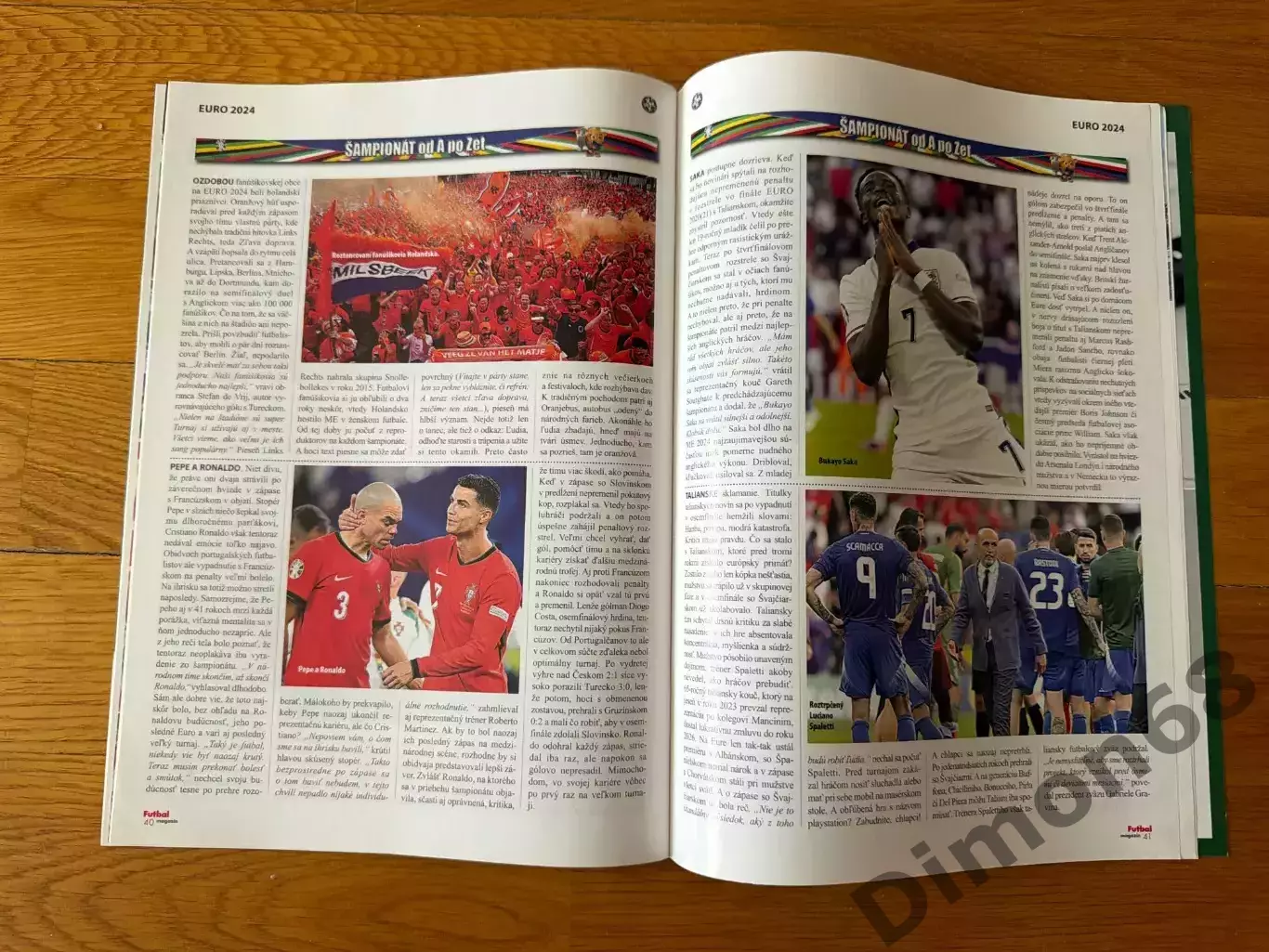 Futbal евро 2024г в журнале нет центрального постера 6