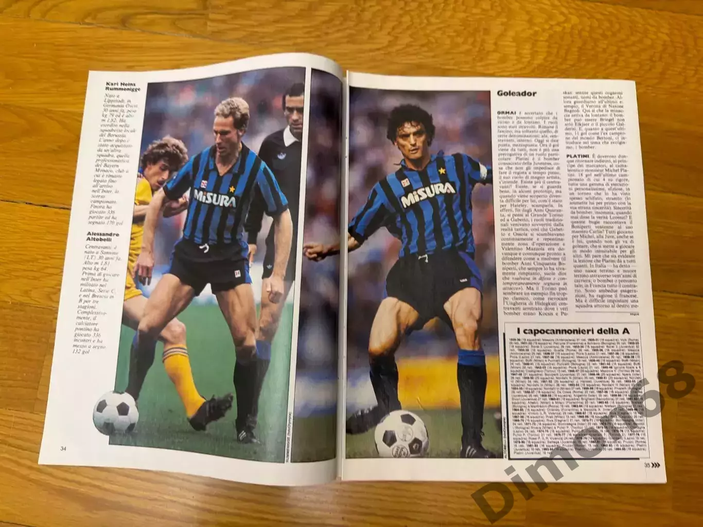 Guerin sporting приложение лучшие игроки чем Италии сезон 84/85г 1