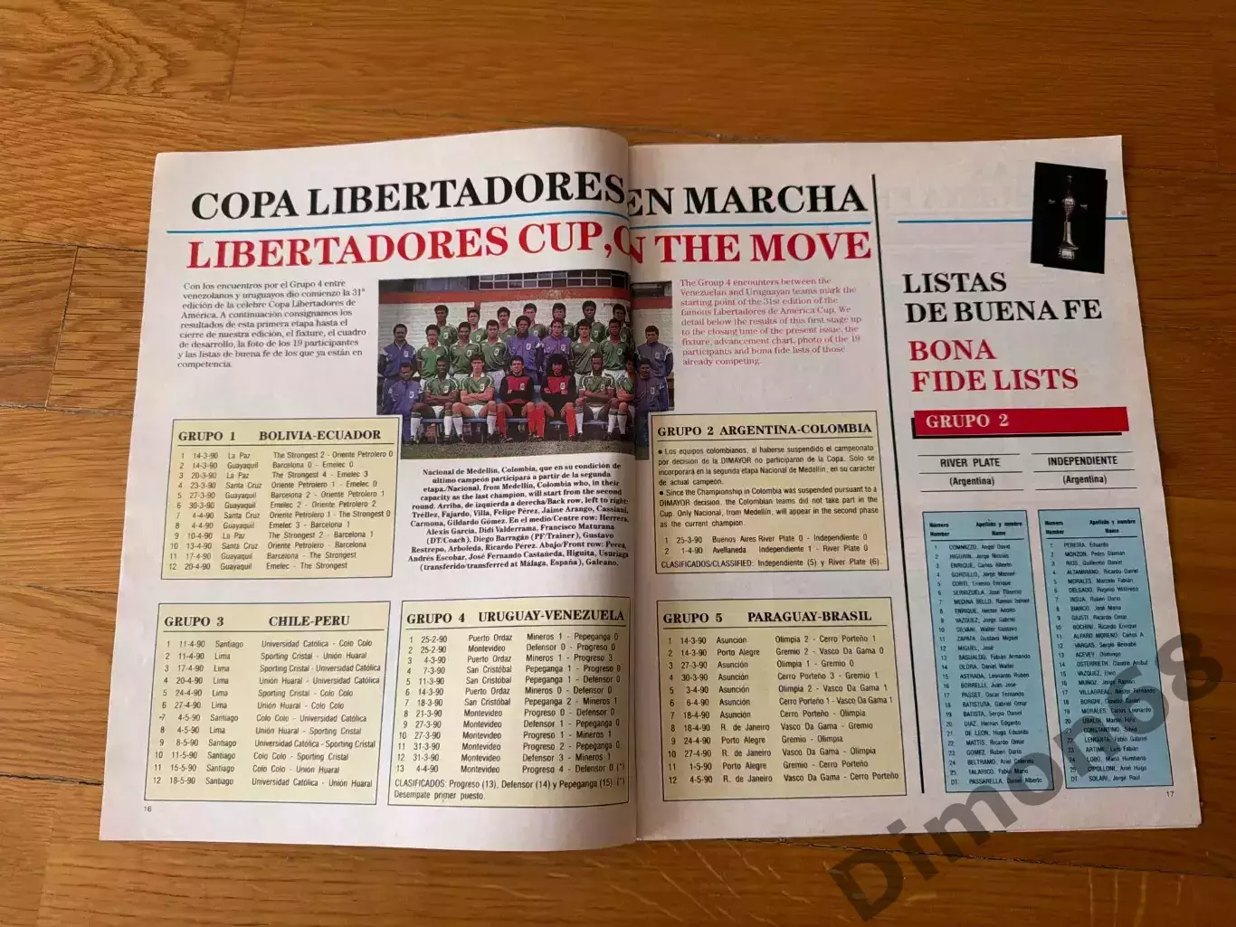 Кубок либертадорес сезон 1990г