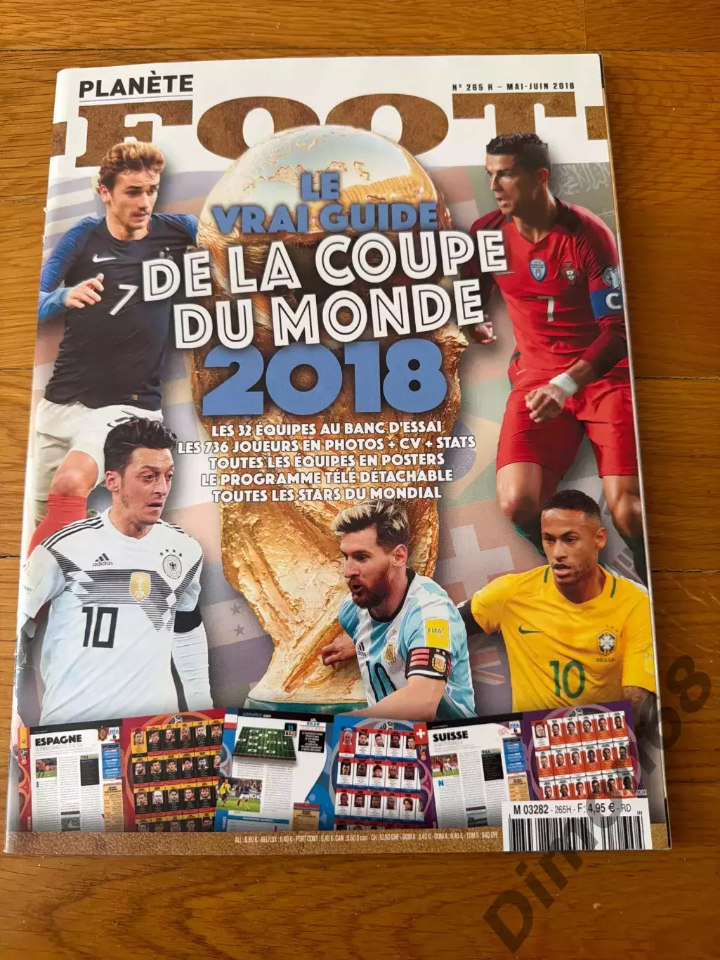 PLANETE FOOT спецвыпуск с м 2018г постеры всех сб и игроков