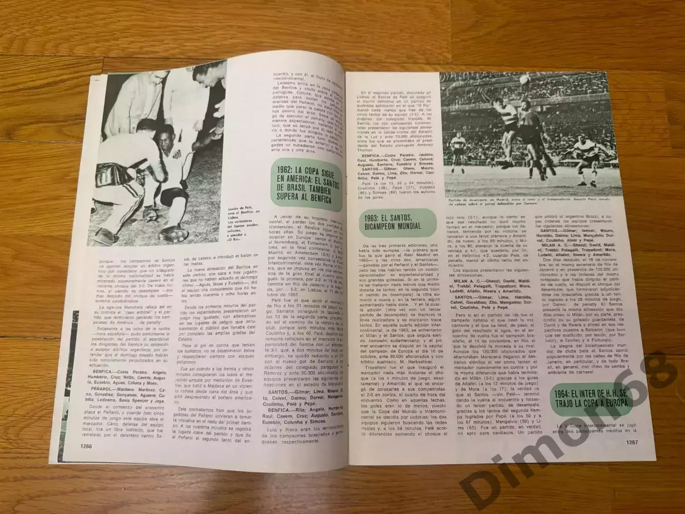 enciclopedia de FUTBOL (финалы межконтинентальных кубка 1960-72гг) целый 5
