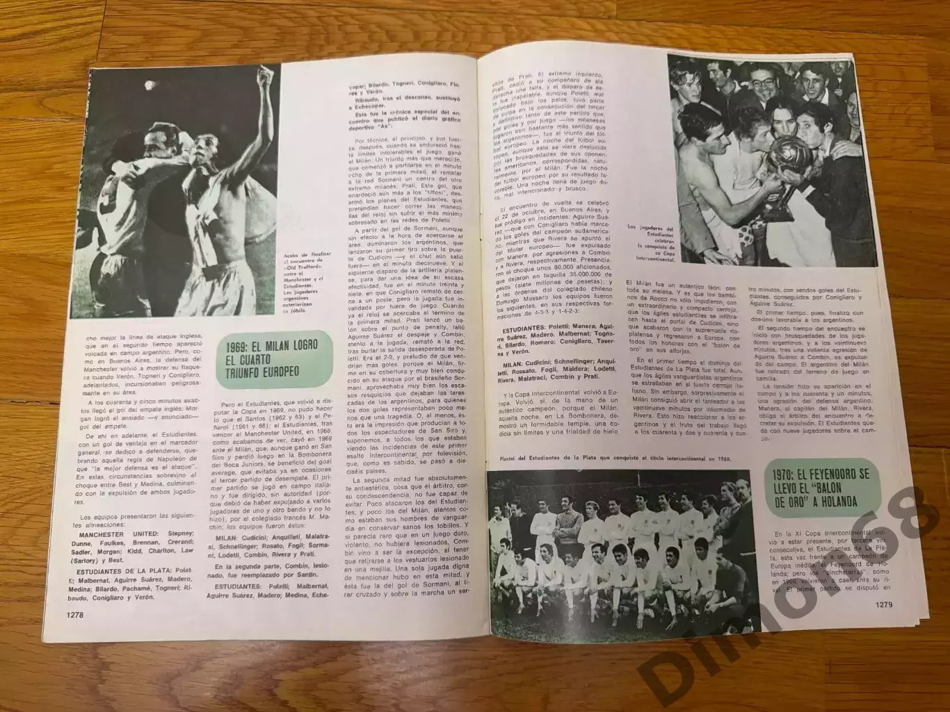 enciclopedia de FUTBOL (финалы межконтинентальных кубка 1960-72гг) целый 6