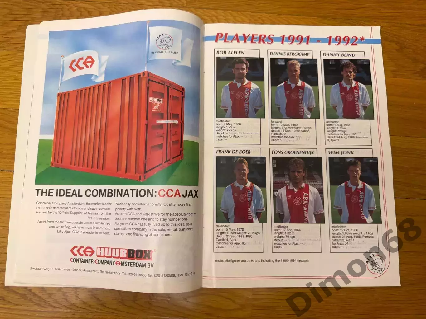 AJAX Magazine сезон 1991/92г целый в идеальном состоянии 2