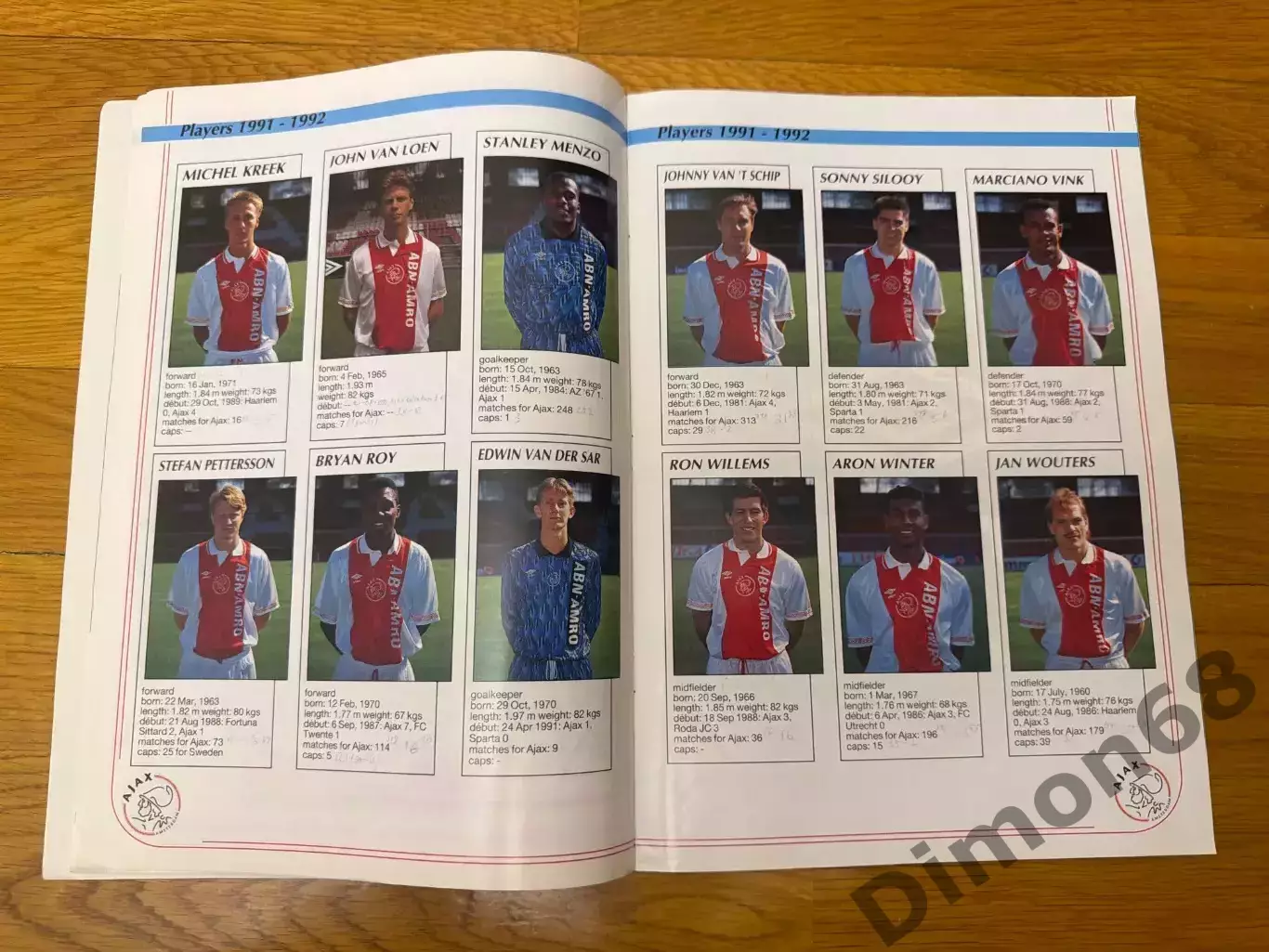 AJAX Magazine сезон 1991/92г целый в идеальном состоянии 3