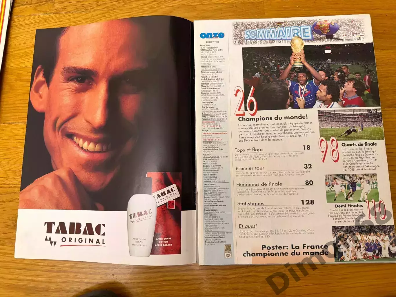 Onze mondial’114/1998г все о ч м 98г без обложки и финала