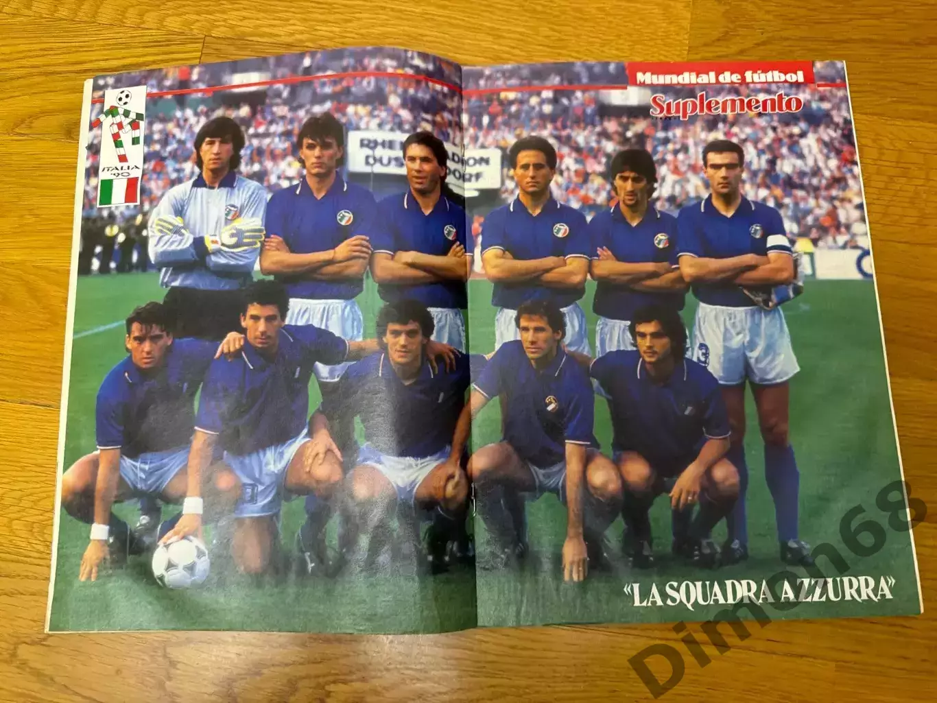 FUTBAL Historia del Mundial постер сб Италии 1
