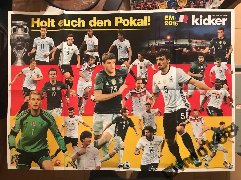 плакат из спецвыпуска кикер сб германии 2016г