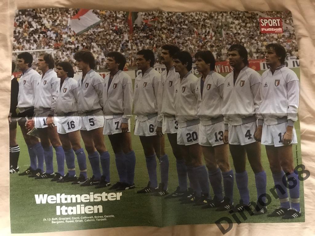sport illustrierte fuBball г , постеры сб италии и сб фрг на ч м 82г