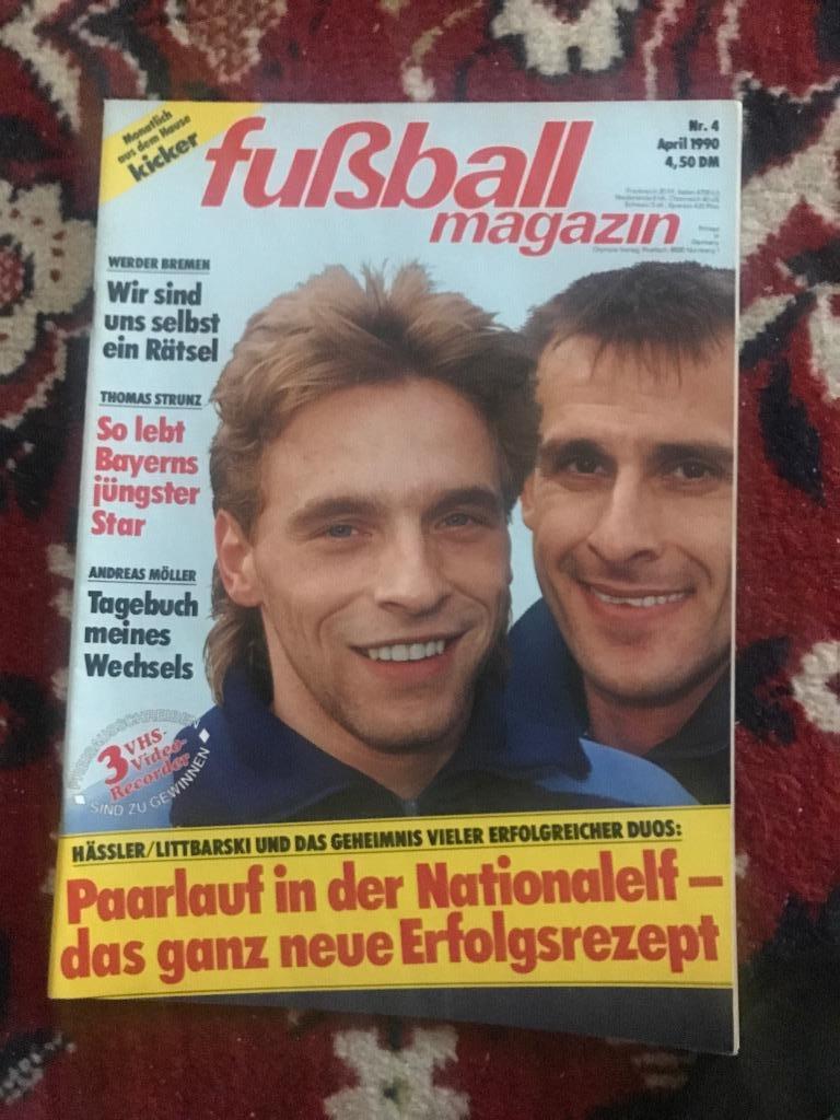fuBball magazine апрель 1990г не полный