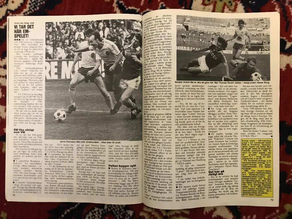 SPORT (швеция журнал без обложки сентябрь октябрь1982г) 2