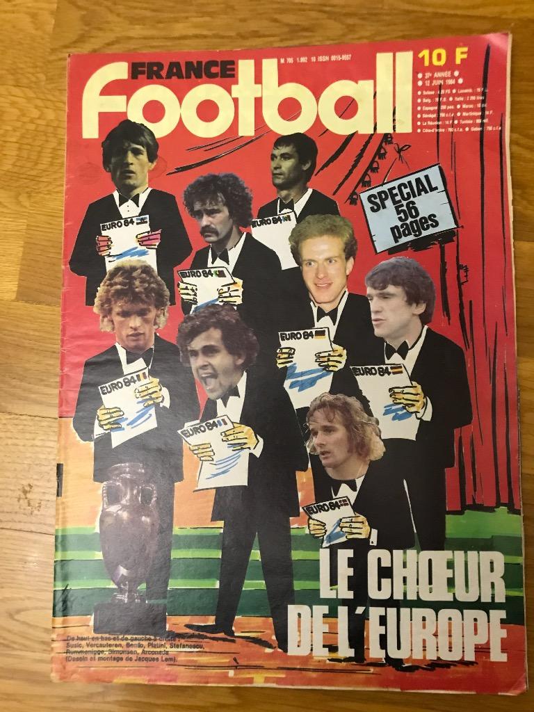 FRANCE football спецвыпуск евро 84г все сб постеры