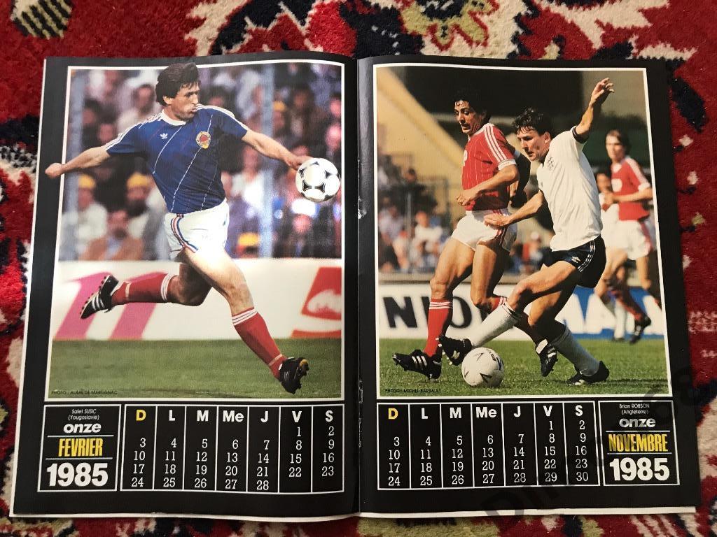 календарь постеры игроков сб 1985г 2