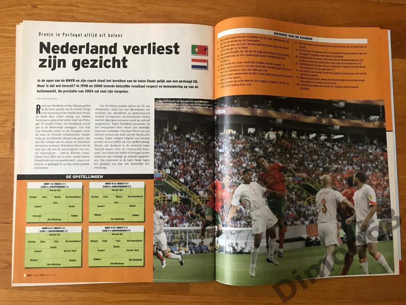 voetbal посвящён игр ч е 2004г , представление игроков сб голландии, не целый 7