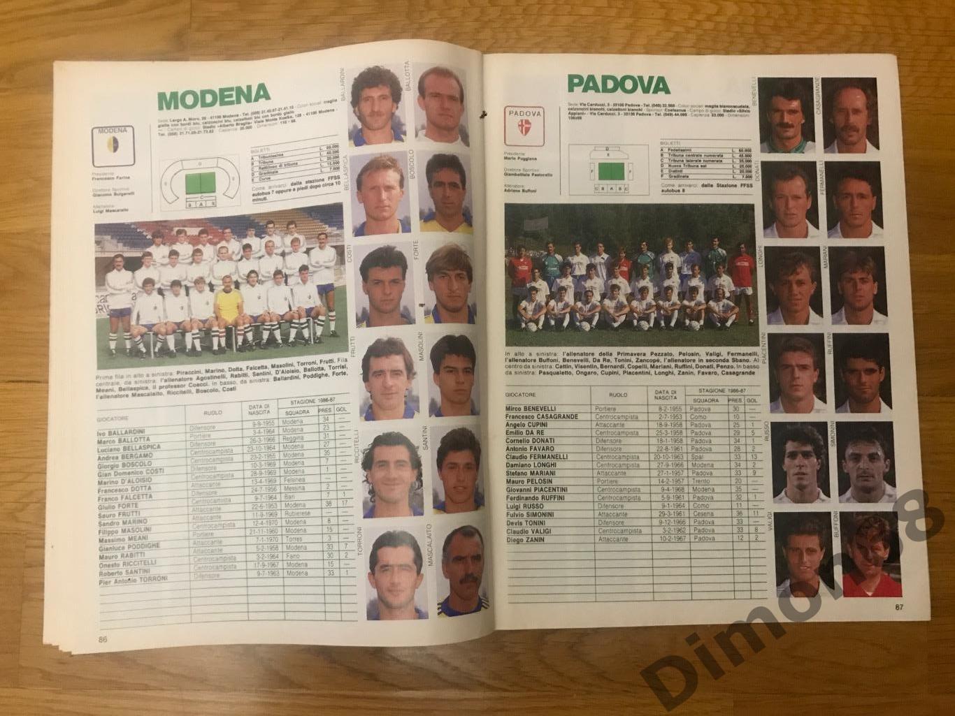 calcioitalia guerin sportivo сезон 1987/88г серия B;C1 6