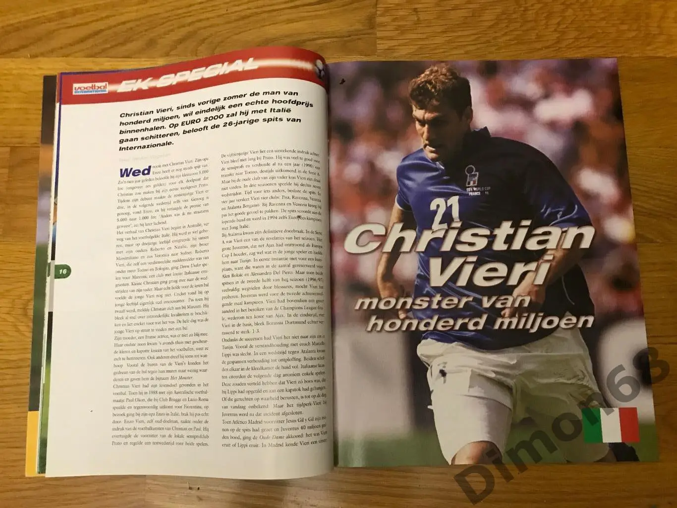 VOETBAL evro 2000г спецвыпуск постеры игроков 2