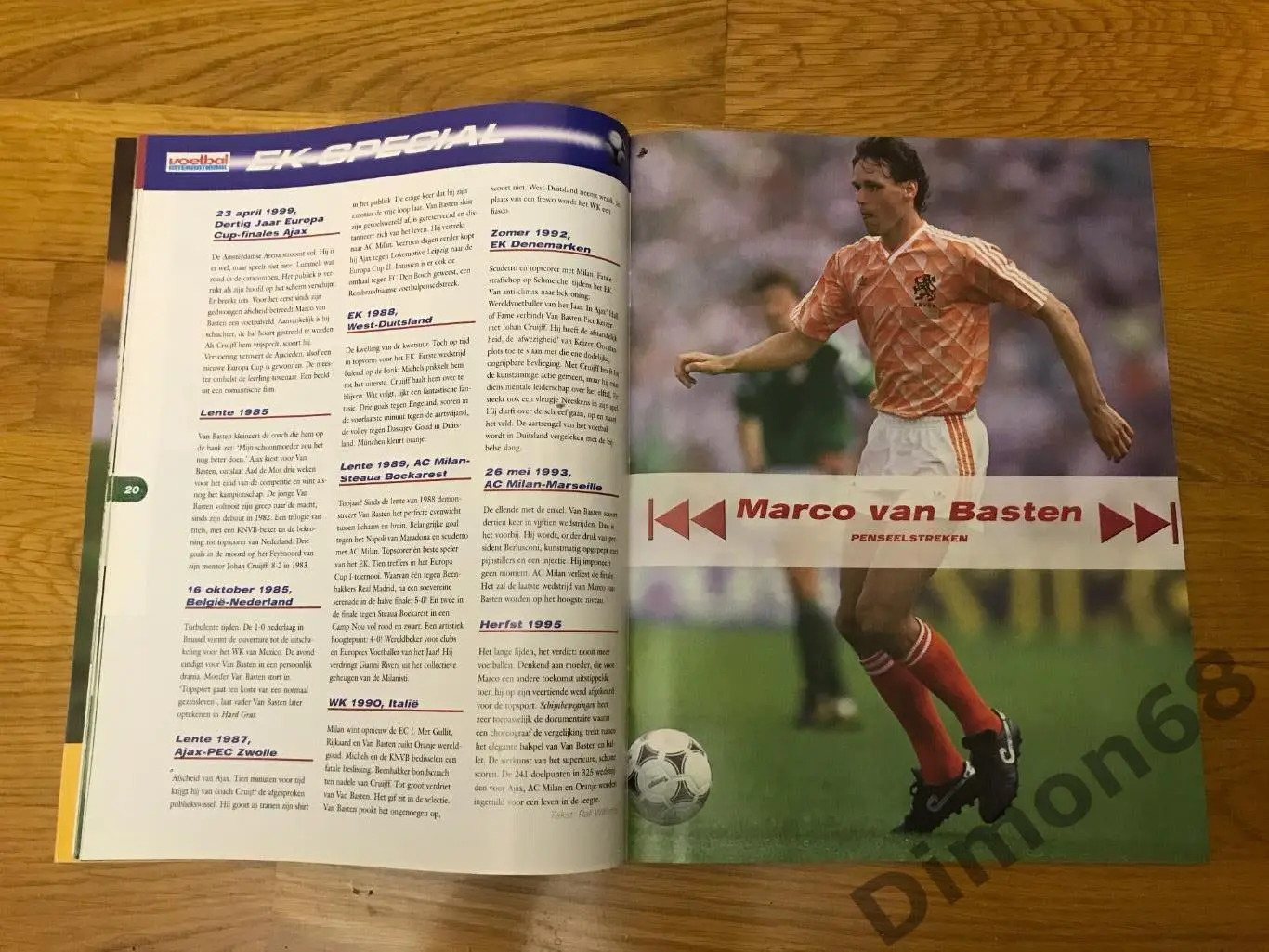 VOETBAL evro 2000г спецвыпуск постеры игроков 3