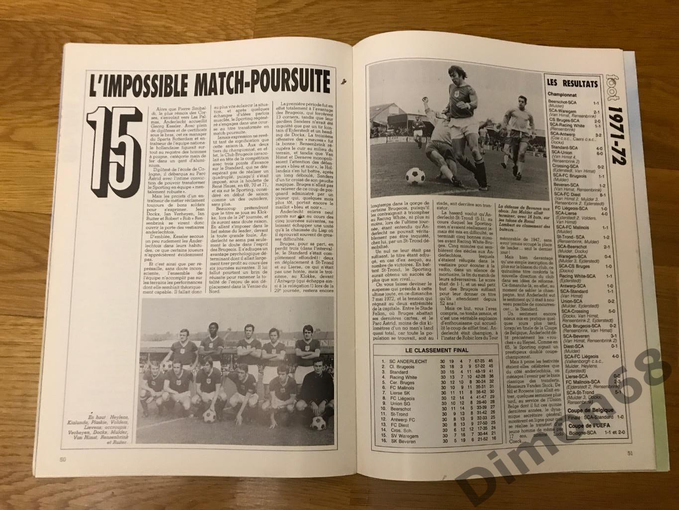 Anderlecht 20 fois champion 2947-1987г без двух листов 5