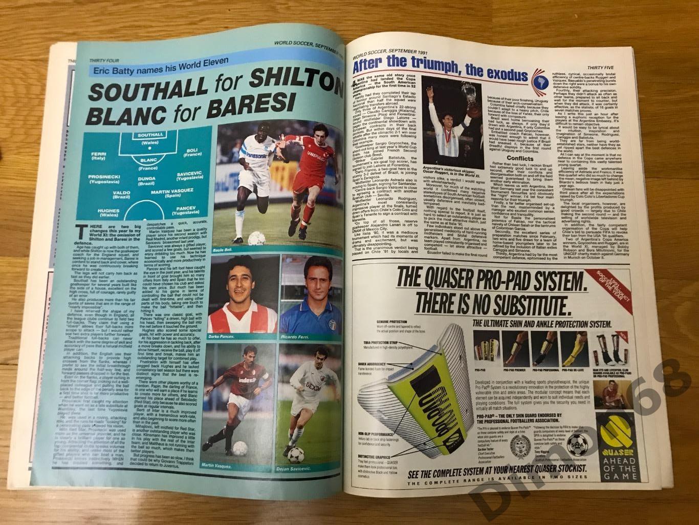 WORLD soccer 1991г журнал целый в идеальном состоянии 5