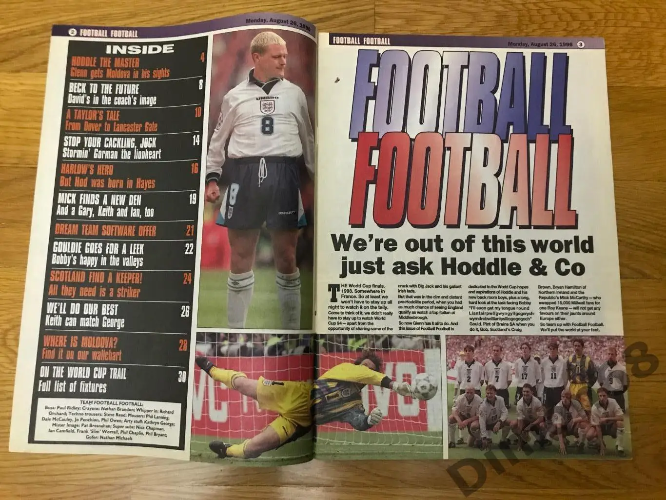 FOOTBAL 1996г целый в идеальном состоянии 1