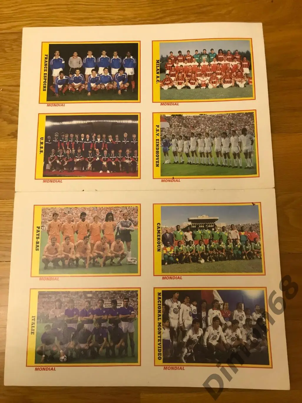 8 карточек сб и клубы мира из журнала MONDIAL